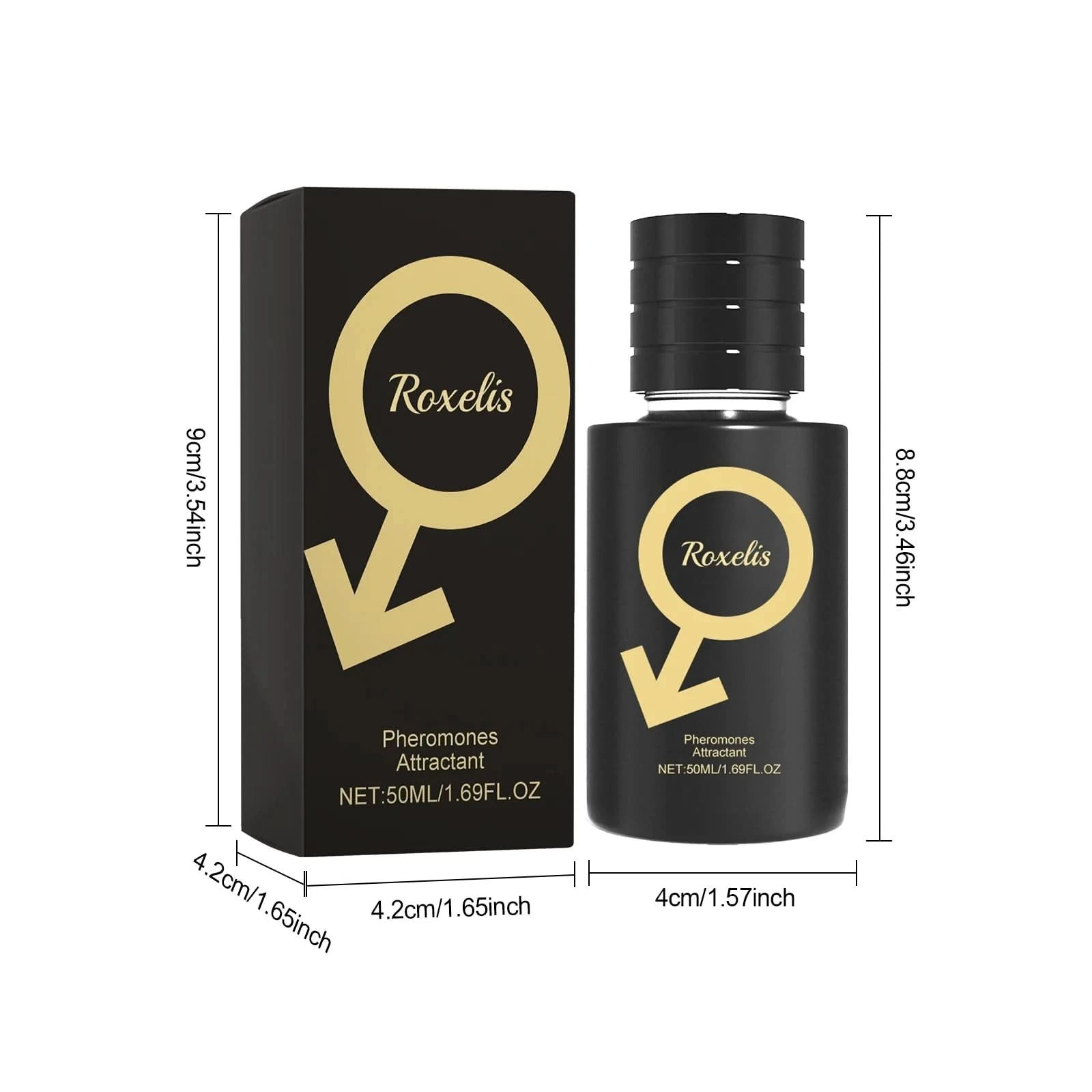 Roxelis Men Natural Scent Pheromone Perfume Charming Attractive Lasting Fresh Fragrance Men Perfume Spray for Bussiness Dating - M & M Global