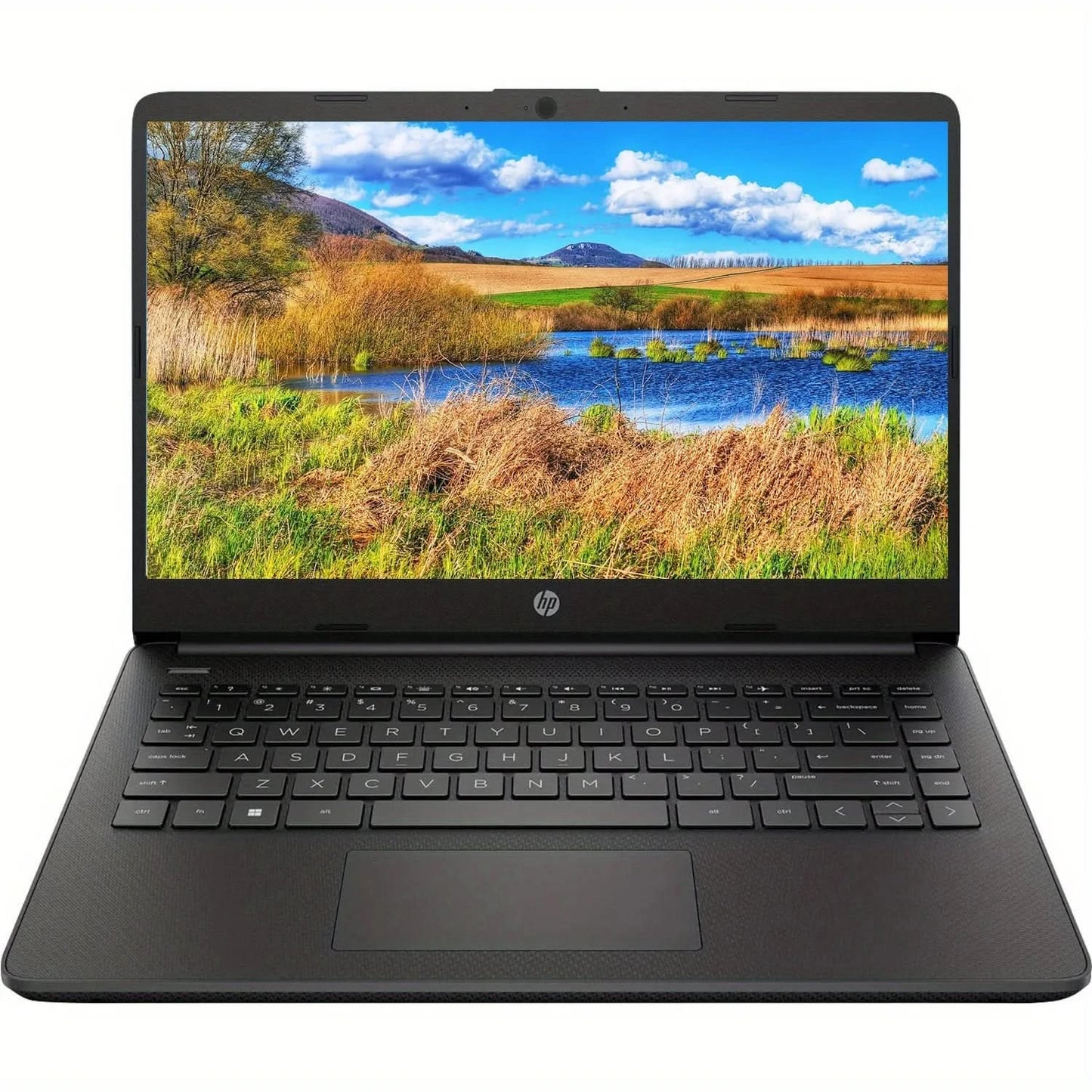 HP 14" Business Laptop,Intel Celeron N4120,16GB RAM,384GB Storage(128GB eMMC+256GB SD Card),1 Year Office 365