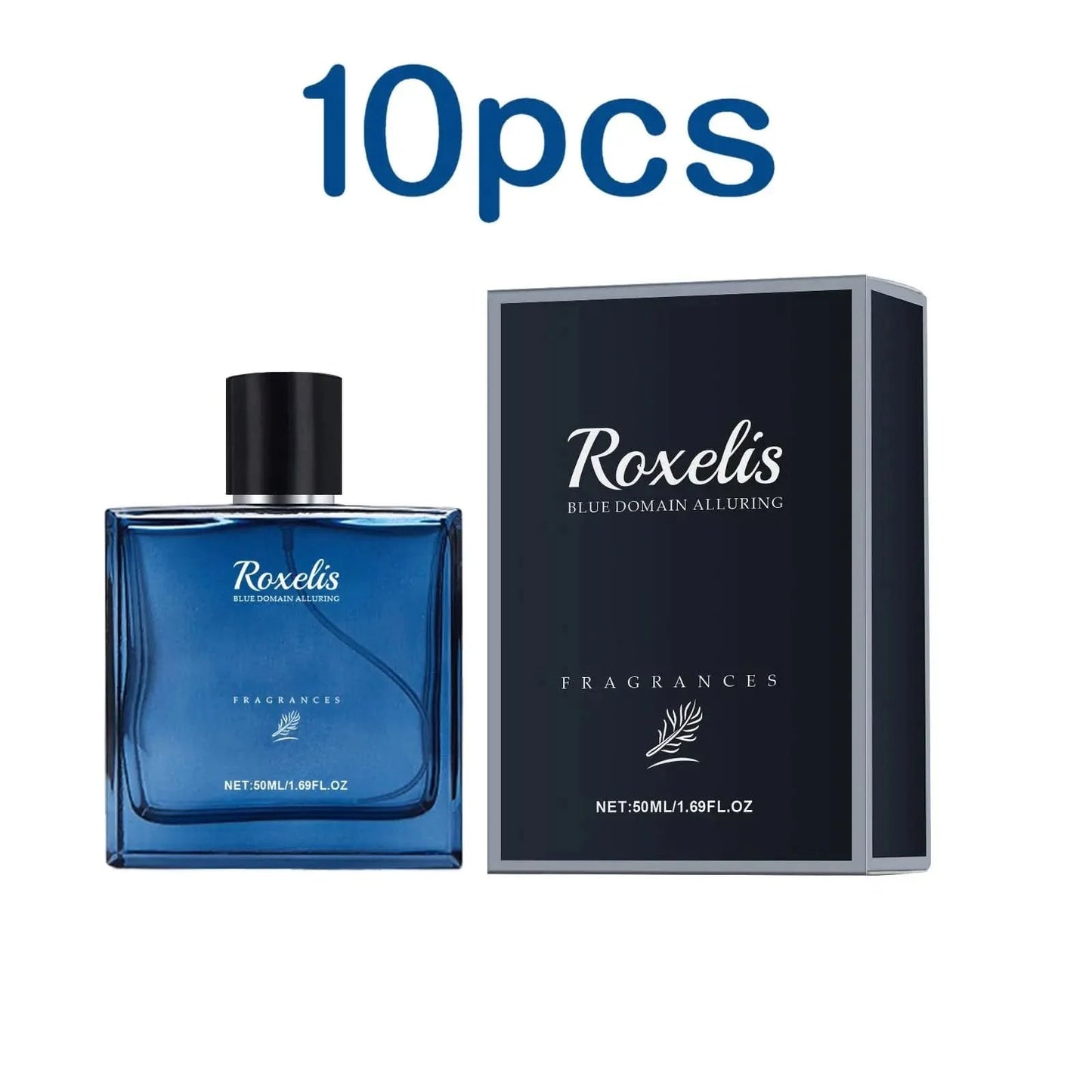 Roxelis 50ml Charmig Cologne Perfume Spray Men's Blue Domain Fragrance Lasting Scent Pheromone Flirting Romantic Dating Perfume - M & M Global