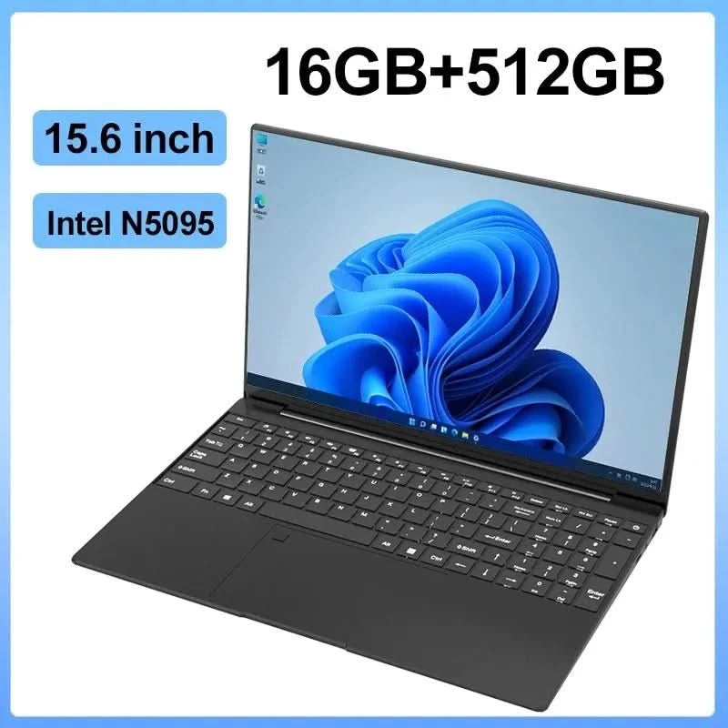 Notebook 15.6 inch  32GB Ram DDR4 2TB SSD Windows 11 10  Laptop Gamer Intel N5095  Office Computer Backlit Fingerprint
