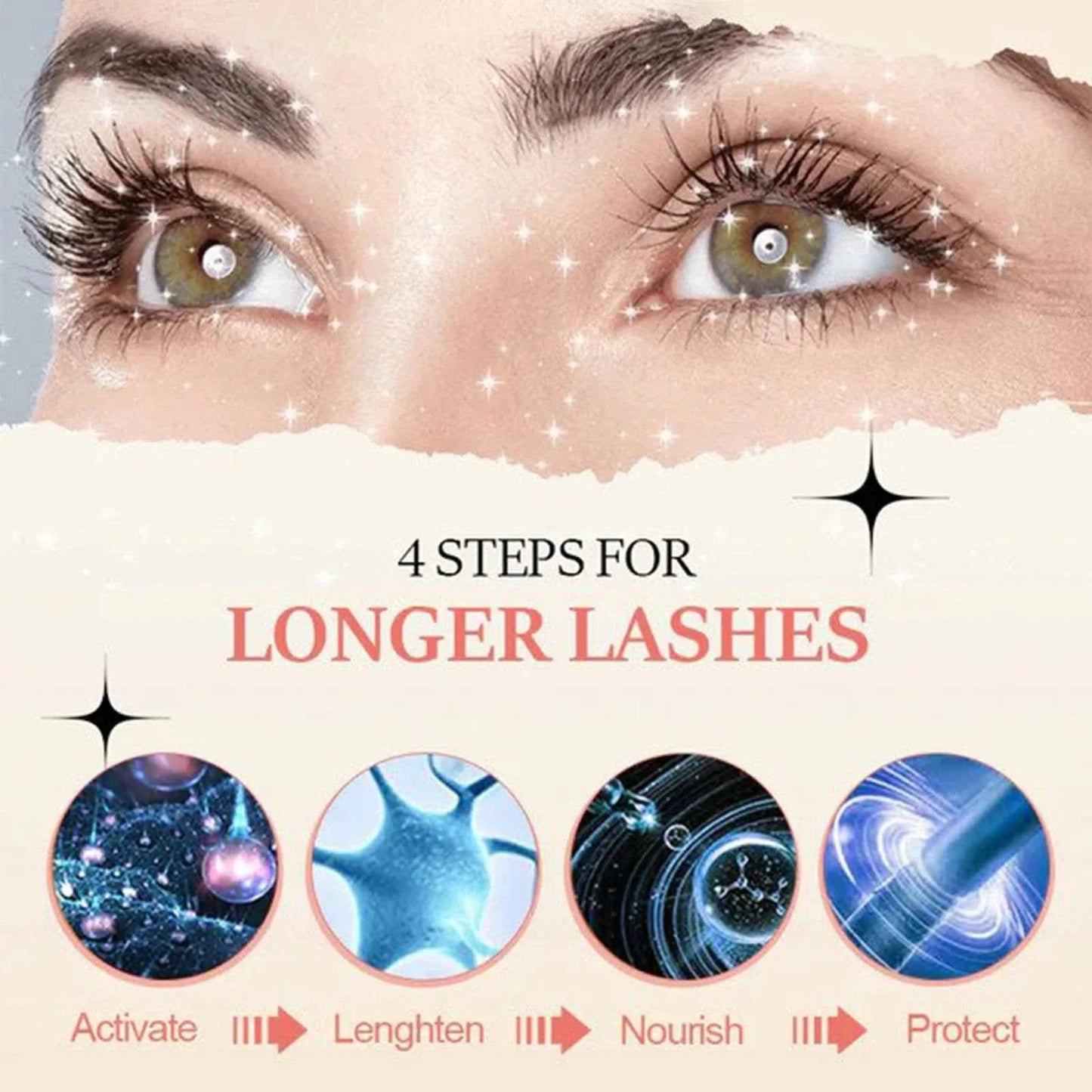 Eelhoe 3ml Eyelash Growth Serum Strengthen Eye Lash Curl Lengthening Makeup Enhancer Lash Eyebrow Fuller Thicken Eyelash Serum - M & M Global