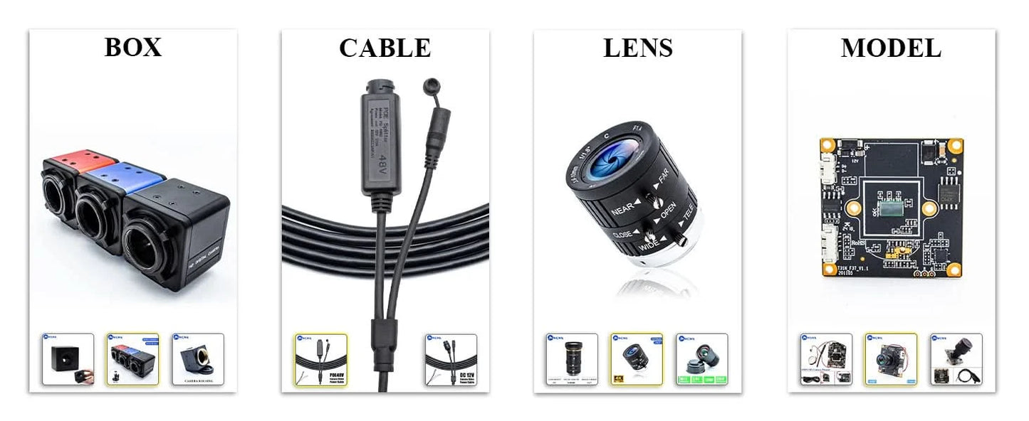 WGWK 4K Mini Type IP Camera 5-100mm Varifocal Lens Onvif P2P CCTV System Video For POE NVR System Indoor Home Surveillance cam - M & M Global