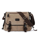Messenger Bag for Men Retro Canvas Satchel Casual Briefcases Laptop Bag Fit 13Inch,Water Resistant Crossbody College Satchel Bag - M & M Global
