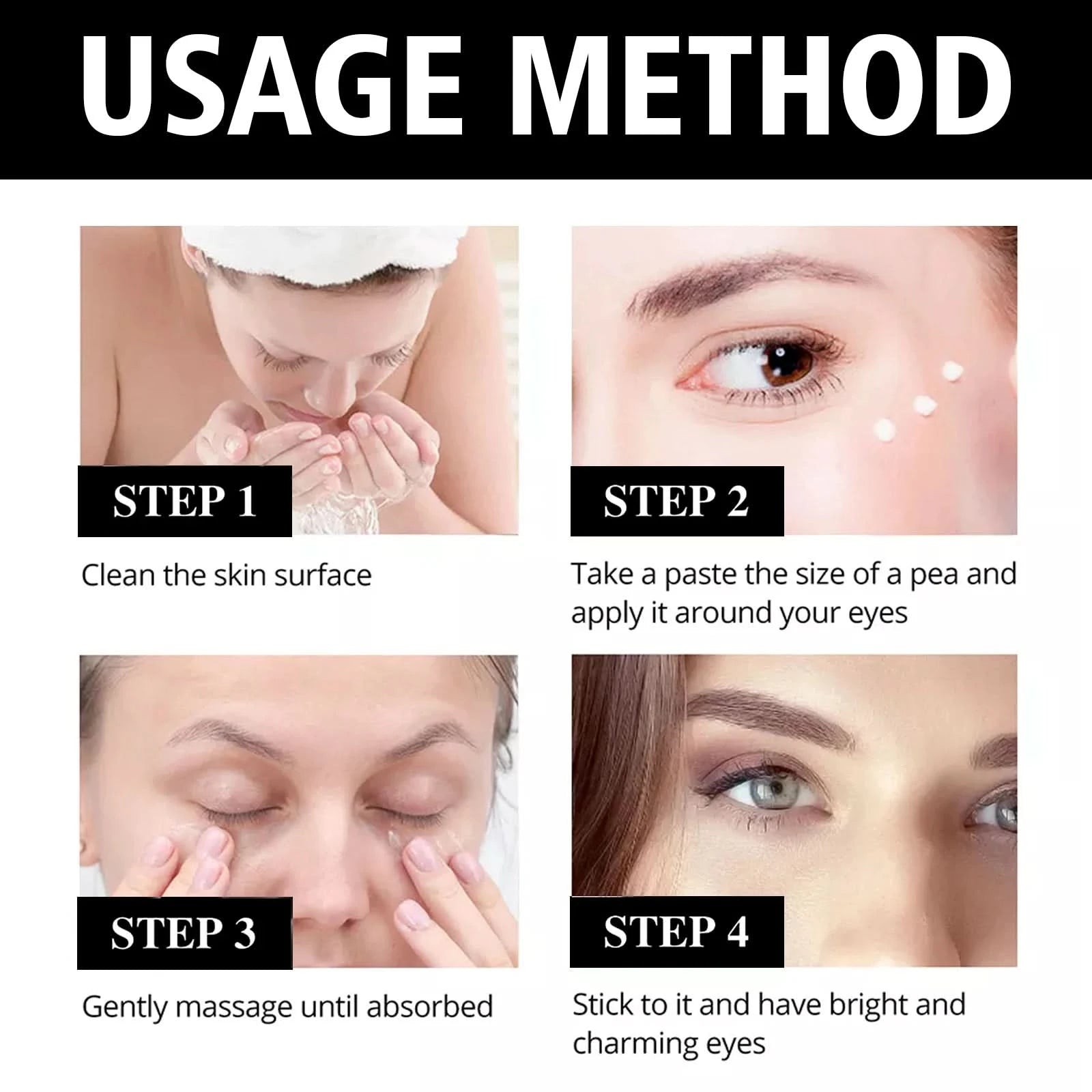 EELHOE Periocular Care Cream Instant Firm Delicate Eye Skin Reduces Under-Eye Bags Anti Aging Fine Lines Temporary Eye Tightener - M & M Global
