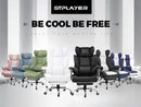 Big and Tall Gaming Chair with Pocket Spring Lumbar Support, Ergonomic Office Chair with Footrest