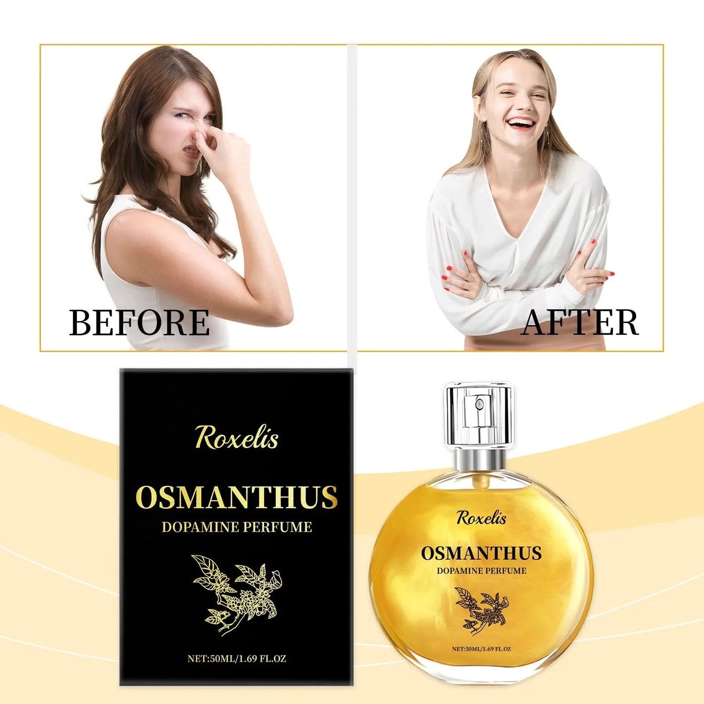 ROXELIS Osmanthus Perfume OSMANTHUS Eau de Parfum Pure Osmanthus Extracto para Restaurar el Sabor Osmanthus 1.7 fl oz - M & M Global