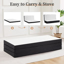 JHK Three Fold Portable Floor Bed,Certified By CertiPUR-US,Suitable For Travel,Camping,And Yoga,Soft Touch And Flexible Zipper