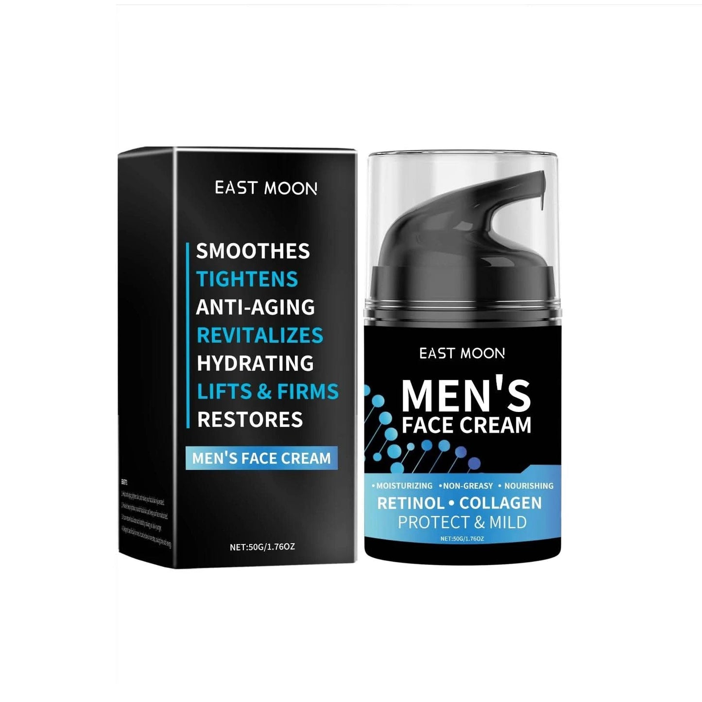 East Moon Men's Skincare Series Isolation Uv Protection Retinol Face Moisture Fresh Roller Oil Control Repair Redness Sunscreen - M & M Global