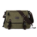 Messenger Bag for Men Retro Canvas Satchel Casual Briefcases Laptop Bag Fit 13Inch,Water Resistant Crossbody College Satchel Bag - M & M Global