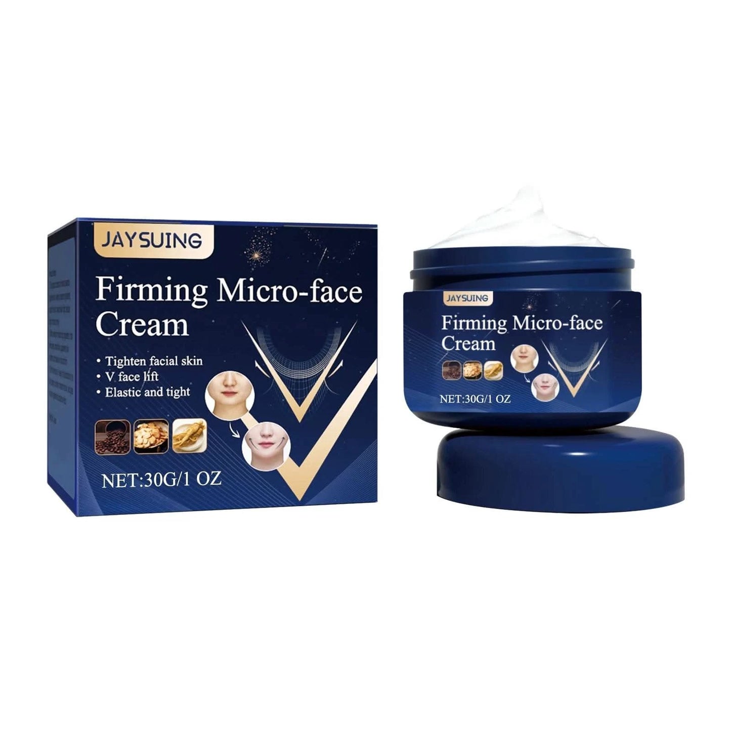 Anti-Wrinkle Micro-face Cream Moisturizer Nourishing Skin Improve Anti-aging Fade Fine Lines V Face Firming Massage Cream - M & M Global