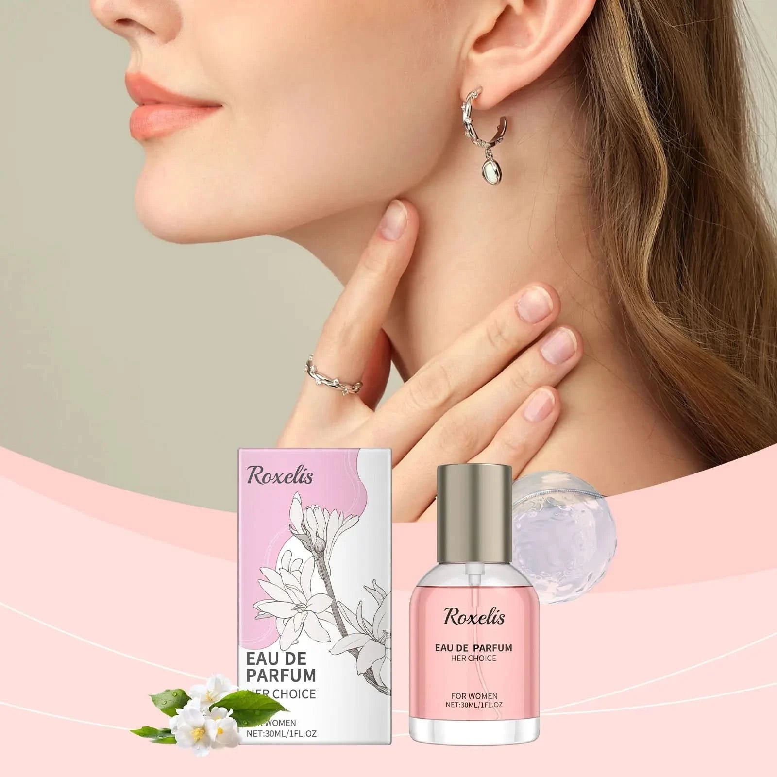 Roxelis 30Ml Evening Jade Elegant Women's Perfume Fragrance Natural Fresh Everyday Portable Fragrance Charming Women's Perfume - M & M Global