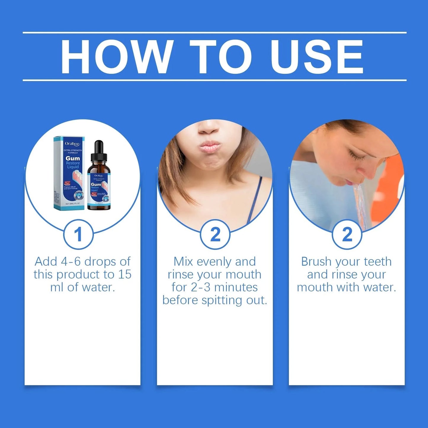 Oralhoe Beauty Teeth Mouthwash Daily Oral Care Remove Food Residues Remove Bad Breaths Prevent Decay Dental Care Mouthwash - M & M Global
