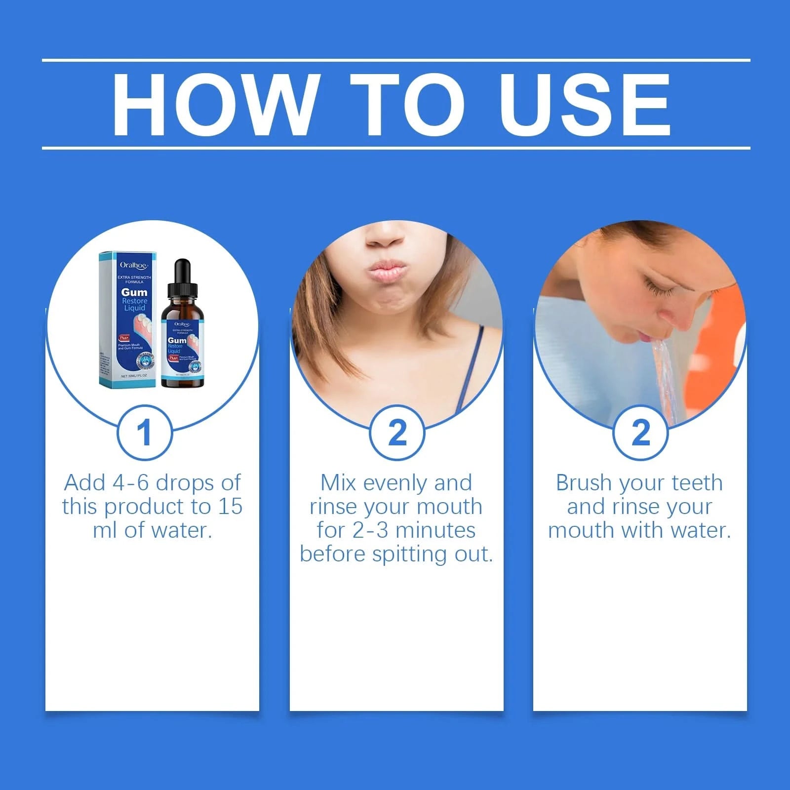 Oralhoe Beauty Teeth Mouthwash Daily Oral Care Remove Food Residues Remove Bad Breaths Prevent Decay Dental Care Mouthwash - M & M Global