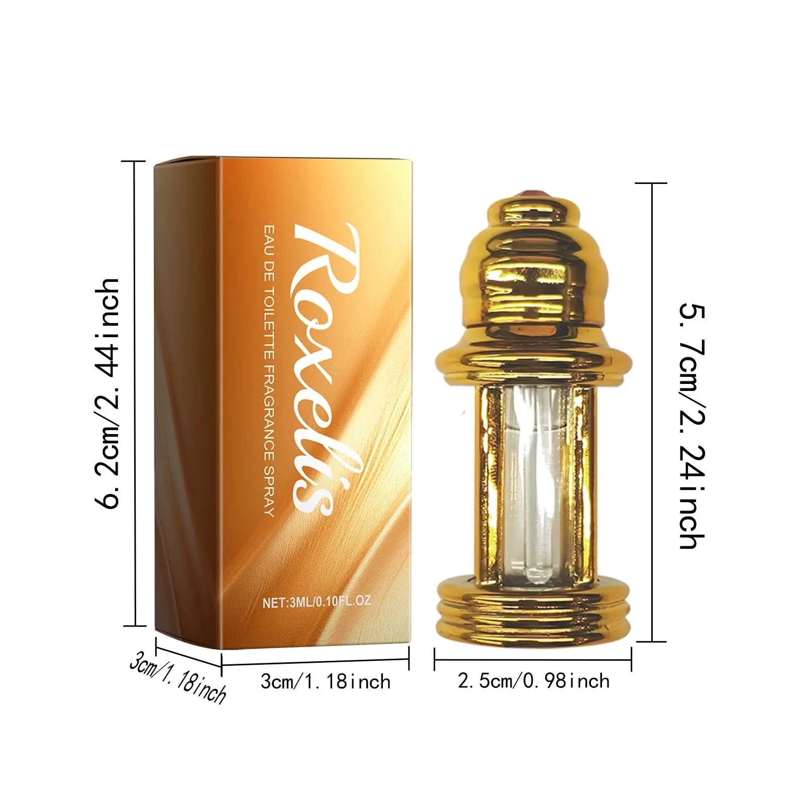 Roxelis 3ml Long Lasting Fragrance Perfume Natural Refreshing Light Ocean Scent Dating Attracts Love Deodorant Pheromone Perfume - M & M Global
