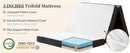 JHK Three Fold Portable Floor Bed,Certified By CertiPUR-US,Suitable For Travel,Camping,And Yoga,Soft Touch And Flexible Zipper