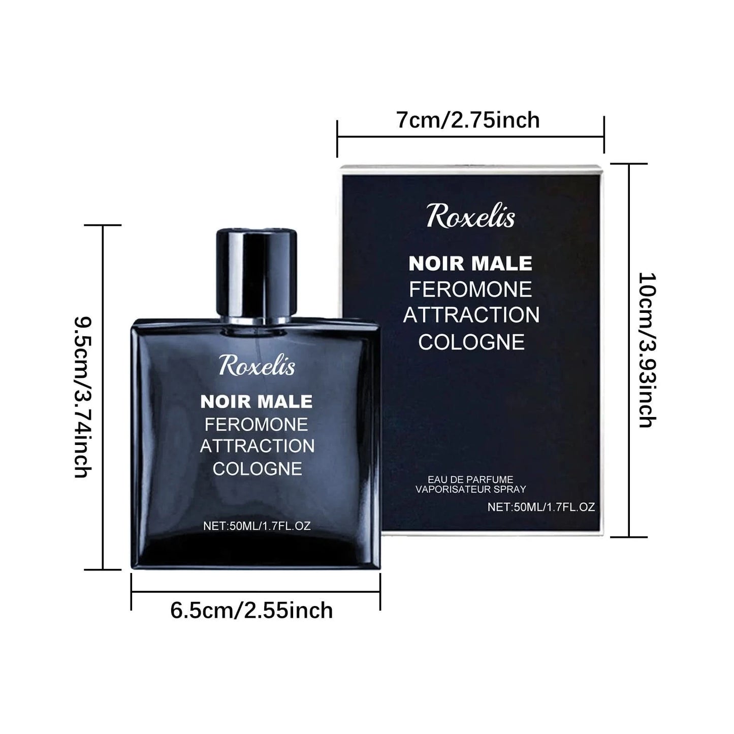 Roxelis 50ml Lasting Charming Perfume Cologne Fragrance Pheromone Fresh Release Charm Eau De Parfum Dating Flirting Perfume Gift - M & M Global