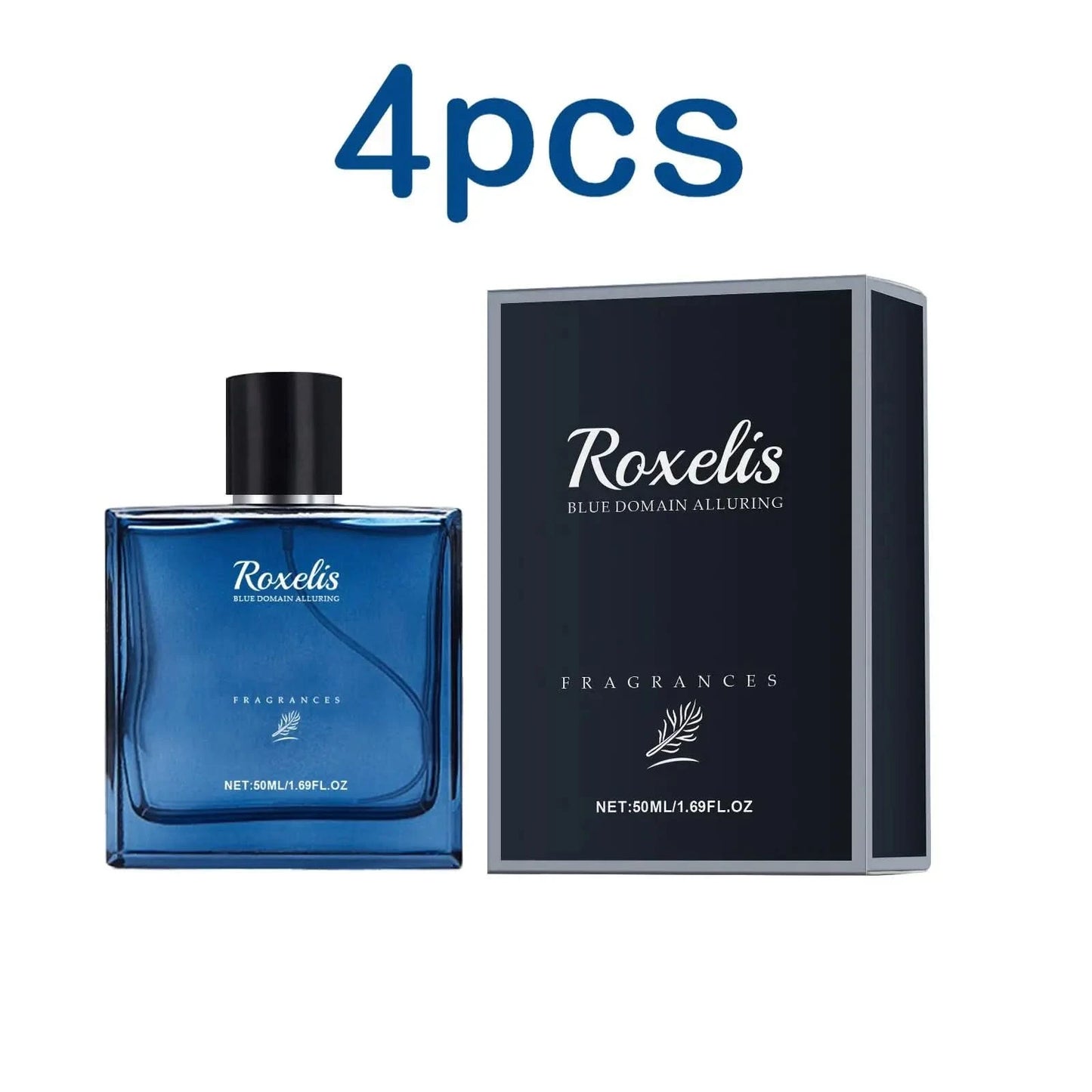 Roxelis 50ml Charmig Cologne Perfume Spray Men's Blue Domain Fragrance Lasting Scent Pheromone Flirting Romantic Dating Perfume - M & M Global