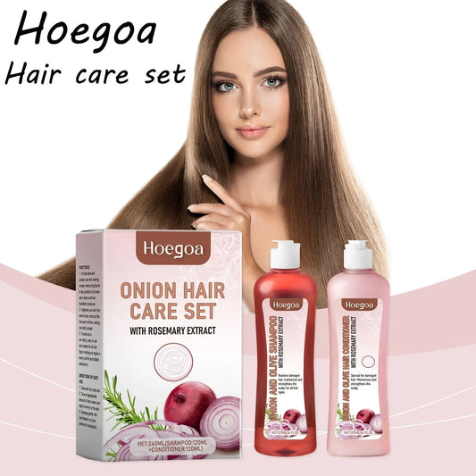 Hoegoa Natural Hair Care Set Nourishing Scalp Strengthening Hair Roots Deep Cleaning Dirt Oil Control Smoothing Hair Wash Set - M & M Global
