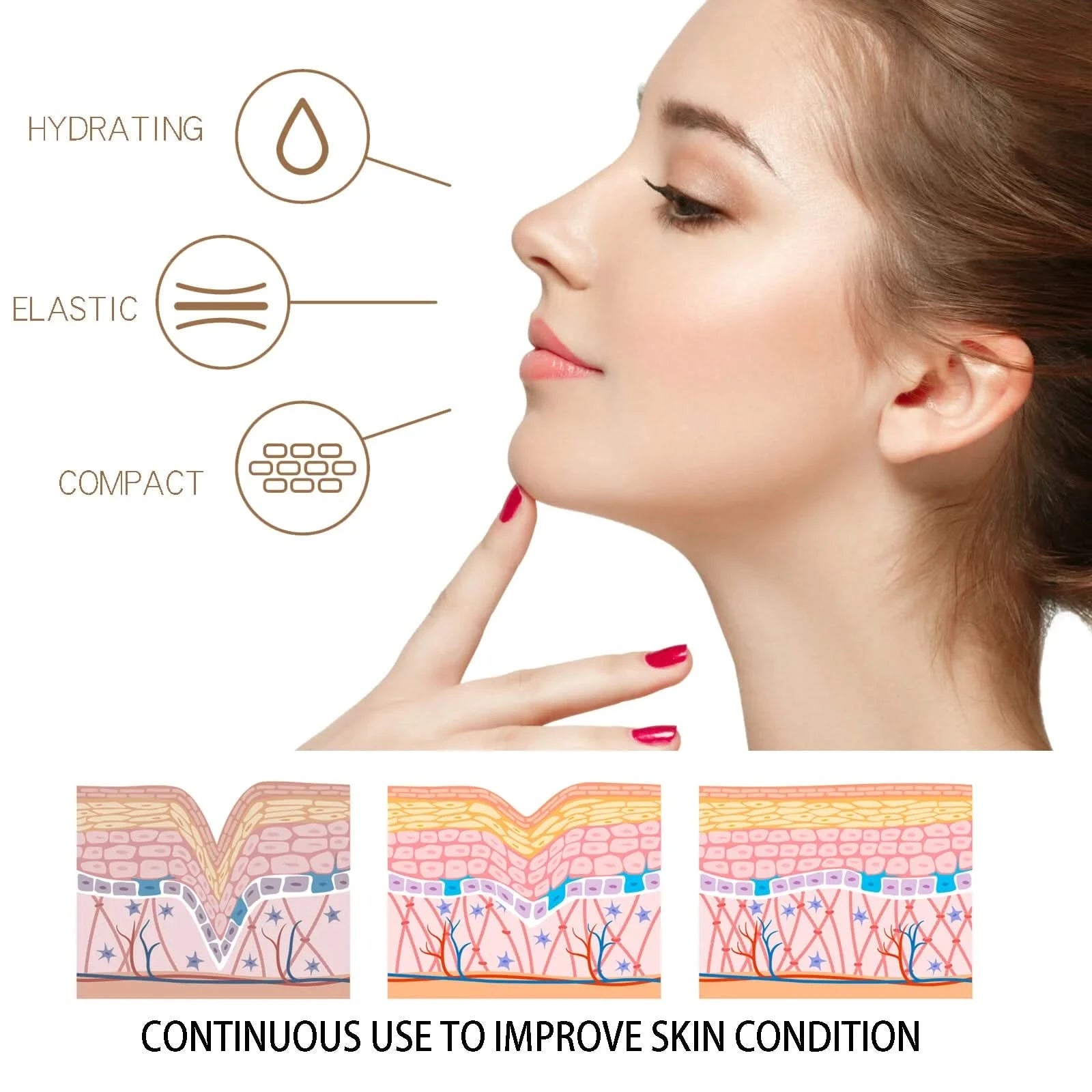 Hoygi 50ml Rapid Anti Wrinkle Cream Instant Remove Wrinkles Fine Line Moisturize Firming Face Hydrating Brightening Facial Cream - M & M Global