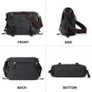 Messenger Bag for Men Retro Canvas Satchel Casual Briefcases Laptop Bag Fit 13Inch,Water Resistant Crossbody College Satchel Bag - M & M Global