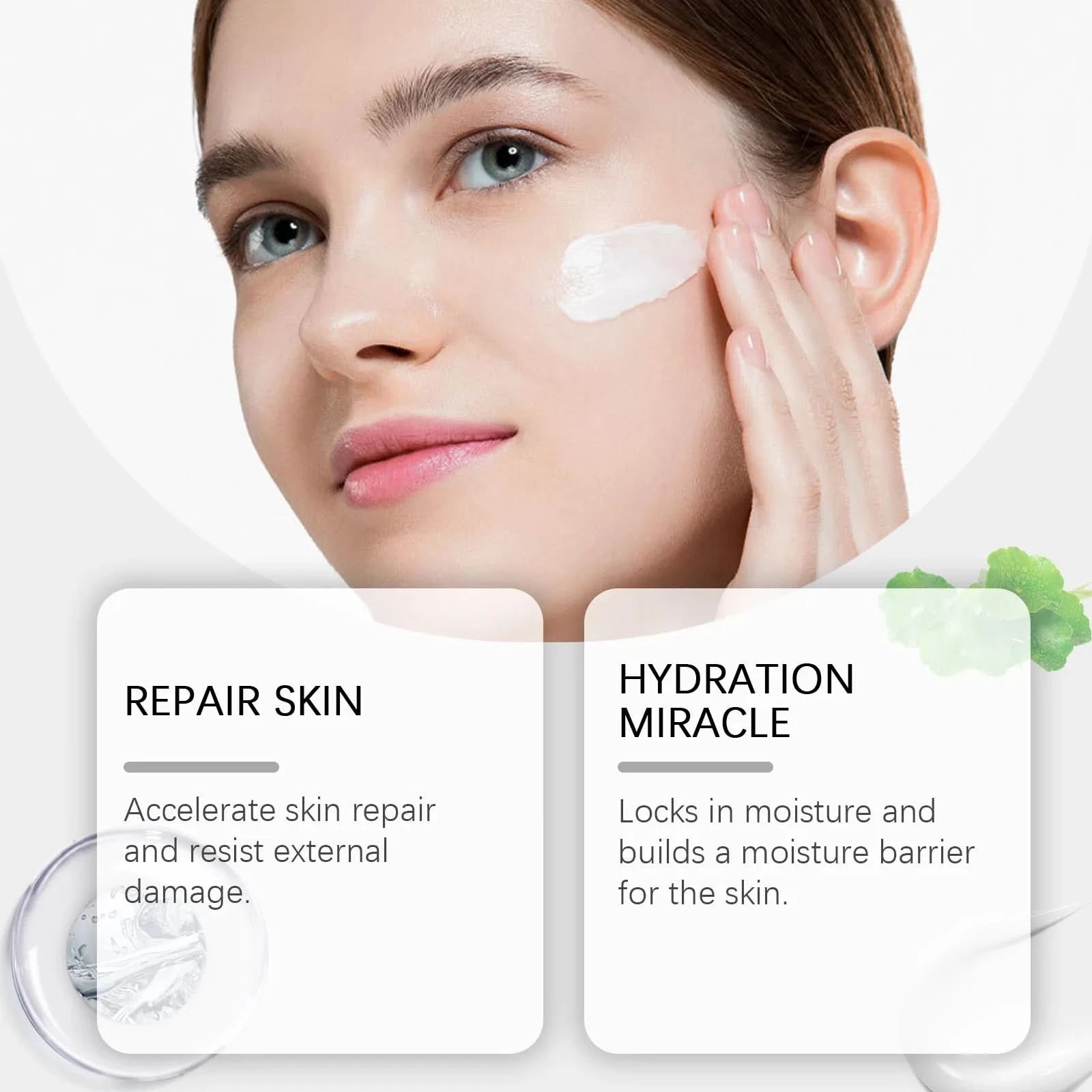Face Essence of Centella Asiatica Moisturizing Facial Serum Brighten Smooth Skin Care Rejuvenation Pore Refining Resurfacing - M & M Global