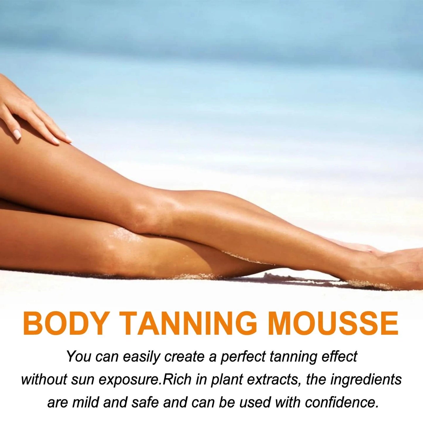 Oceaura 60ml Tanning Accelerator Mousse Self Fake Tan Beach Solarium Sunburn Repair Moisture Bronze Skin Sunless Tanning Lotion - M & M Global