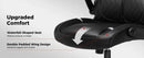 Office Chair: High Back Ergonomic W/ 3D Adjustable Lumbar, Headrest, Footrest, Reclining Mesh & Linkage Armrest
