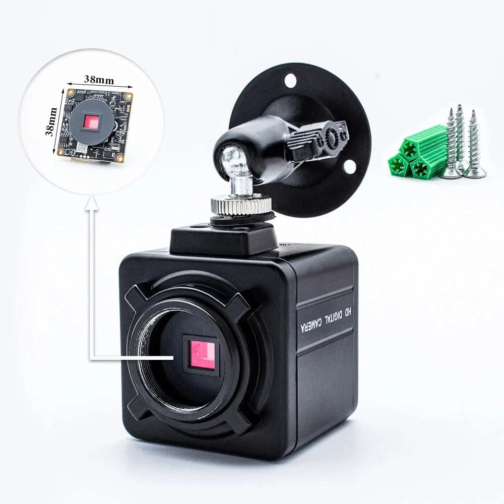 WGWK 4K CMOS POE Digital Live Stream Camera 3/4/5/8MP HD Security Protection Webcam Industrial 2.1/5-100mm Manual Varifocal Lens - M & M Global