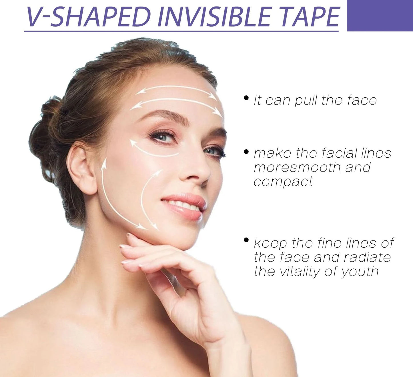 EELHOE V-shaped Lifting Face Patch for Facial Lifting Tightening Chin Reducing Fine Lines Shaping V-shaped Melon Seed Face Patch - M & M Global