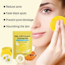 West&Month 60pcs Kojic Acid Turmeric Exfoliating Cleansing Pads Glow Facial Wash Remove Dead Skin Acne Melanin Hydrate Face Pads - M & M Global