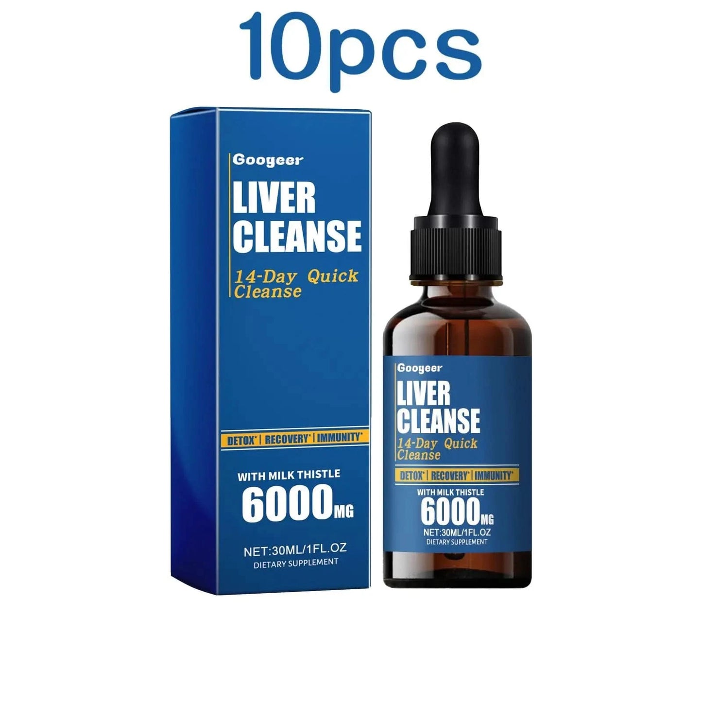 Googeer 30ml Dietary Supplement Drops Support Immunity Relieve Fatigue Stress Relaxing Body Liver Healthy Care Oral Drops - M & M Global