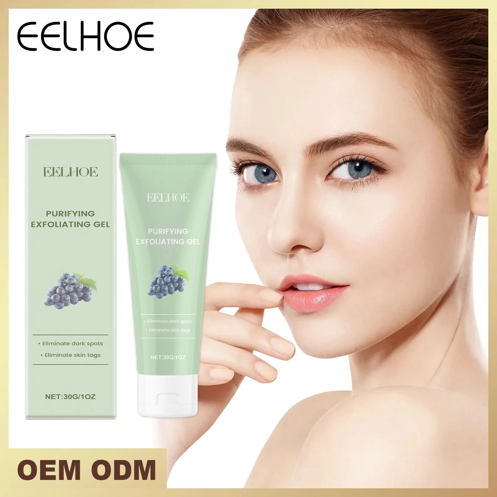 Facial Exfoliating Gel Skin Care Deep Cleaning Face Scrub Skincare Product Hyaluronic Acid Repair Facial Moisturizing Face Gel - M & M Global