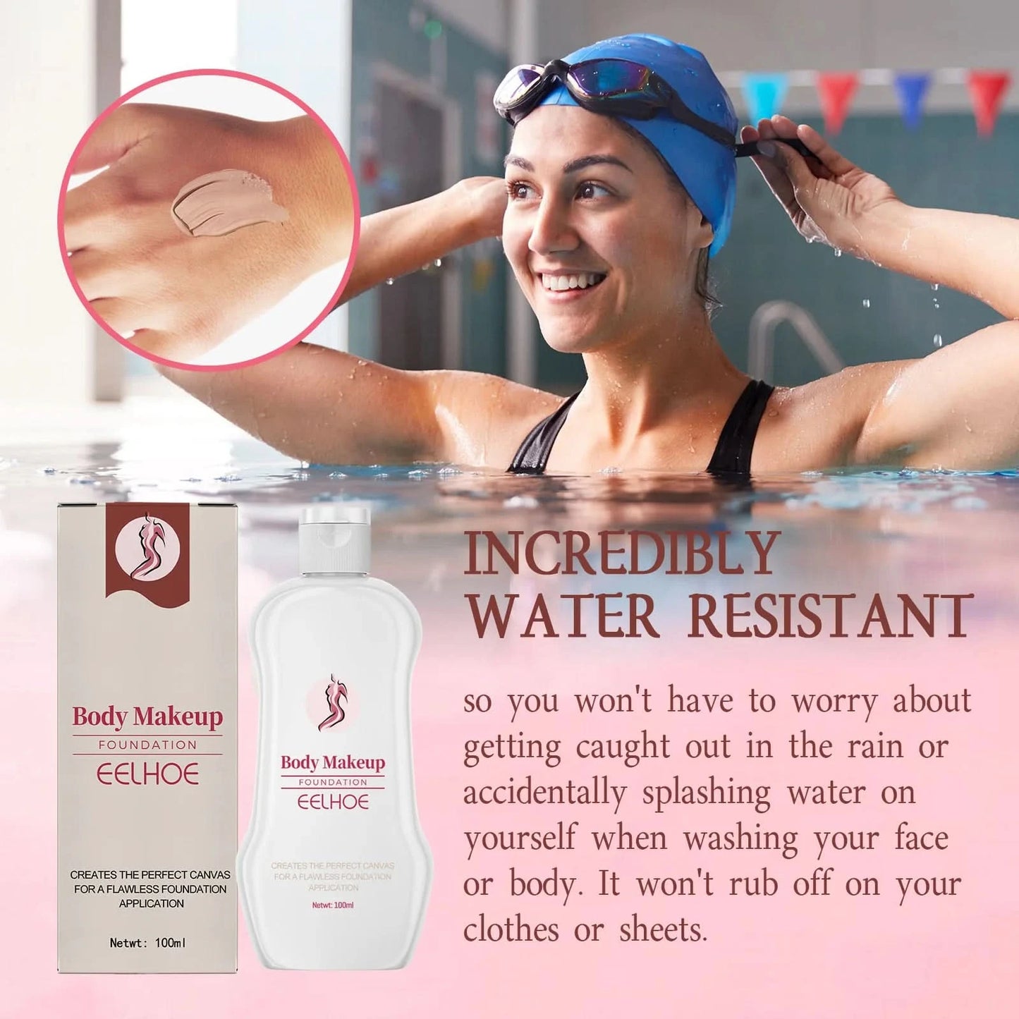 Eelhoe Body Makeup Liquid Foundation Lightening Skin Spots Tattoo Defects Natural Setting Moisturize Lasting Foundation Make Up - M & M Global