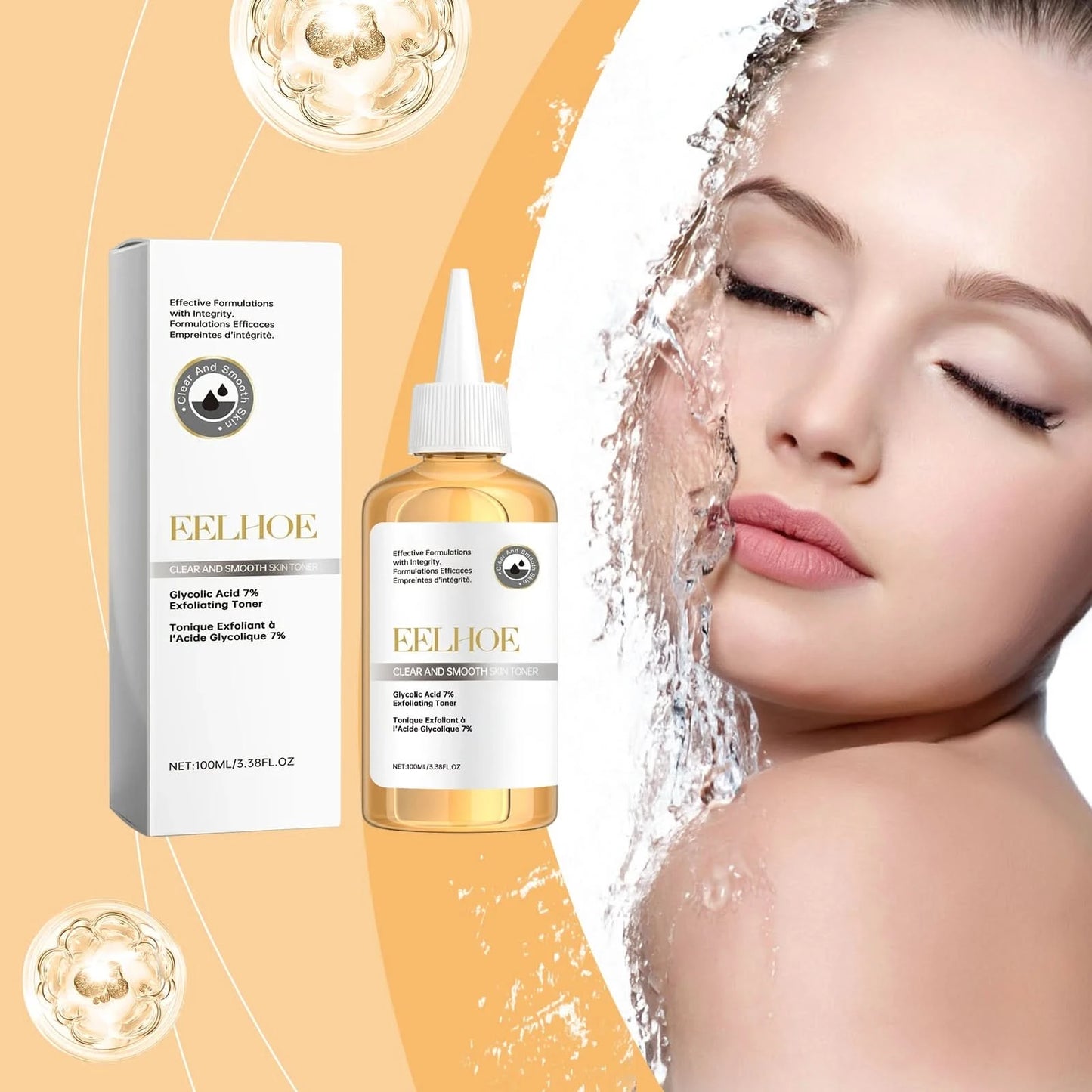Salicylic Acid Face Toner for Facial Moisturizer Glowing Skin Tightening Improve Skin Lightening Glycolic Acid Toning Face 100ml - M & M Global