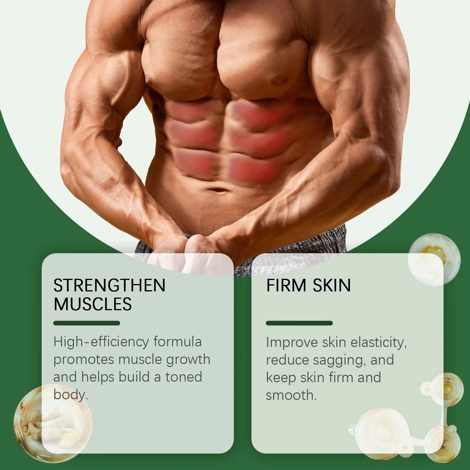 60g Muscle Activation Cream Men'S Sports Deep Moisturize Beauty Weight Loss Muscle Tightness High Intensity Fitness Shape Cream - M & M Global