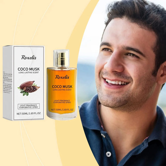 Roxelis 50ml Coco Musk Perfume Charming Cologne Lasting Pheromone Fragrance Freshing Dating Atmosphere Flirting Attract Perfume - M & M Global