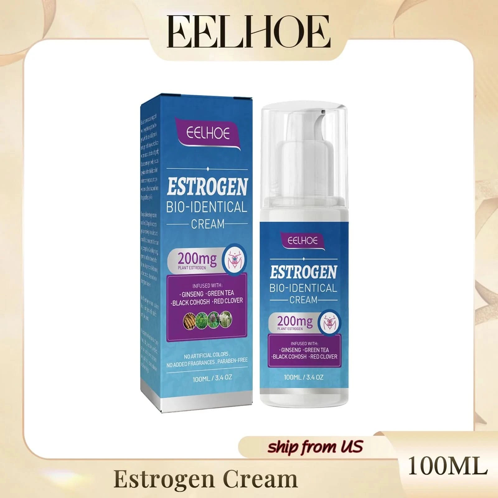 Eelhoe Menopausal Estrogen Cream Soothing Cream Care Cream To Reduce Women's Menopausal Fatigue Mood Swings Care Cream - M & M Global