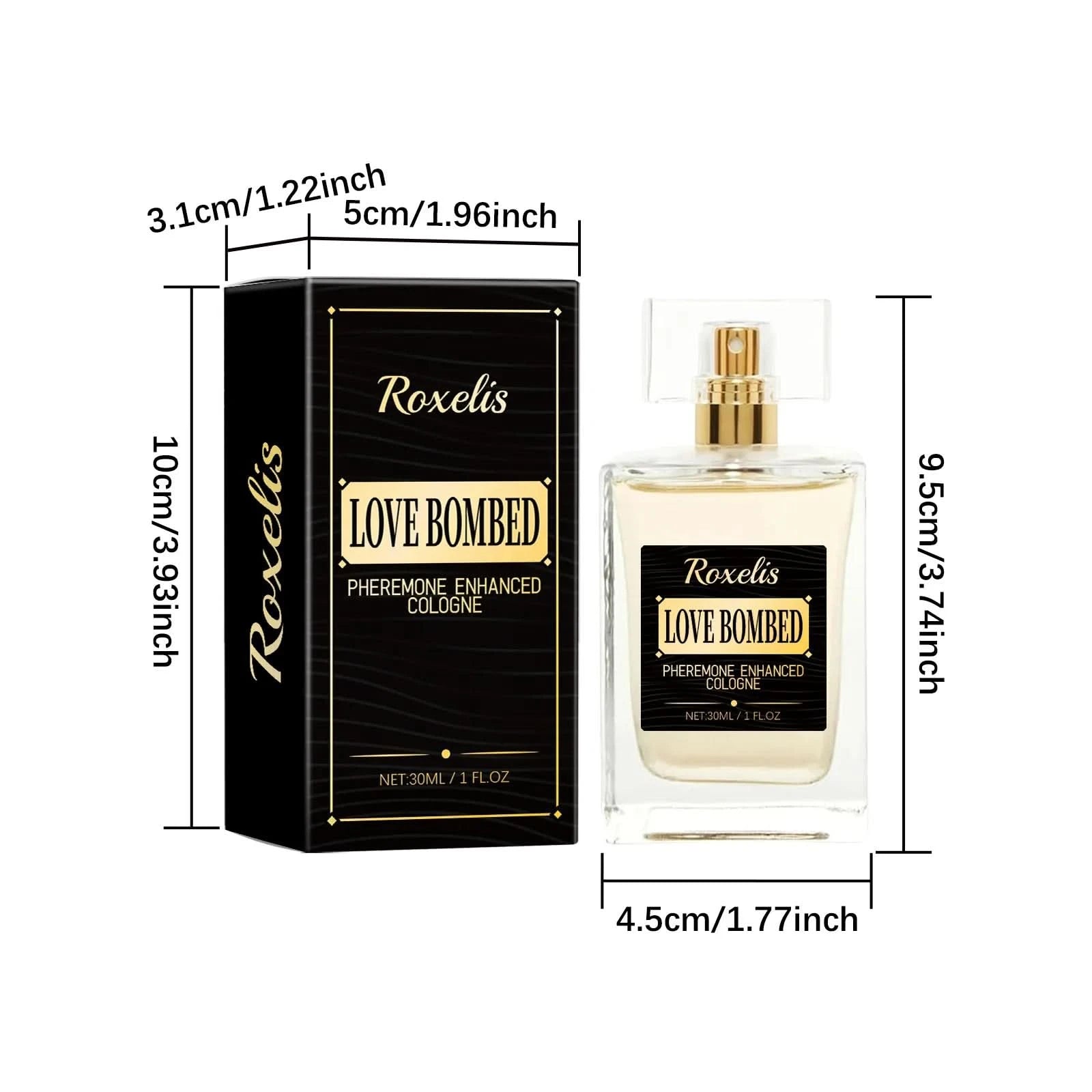 Roxelis 30ml Man Pheromone Cologne Perfume Dating Attract Flirting Long Lasting Scent Gentlemen Charm Body Fresh Perfume Spray - M & M Global