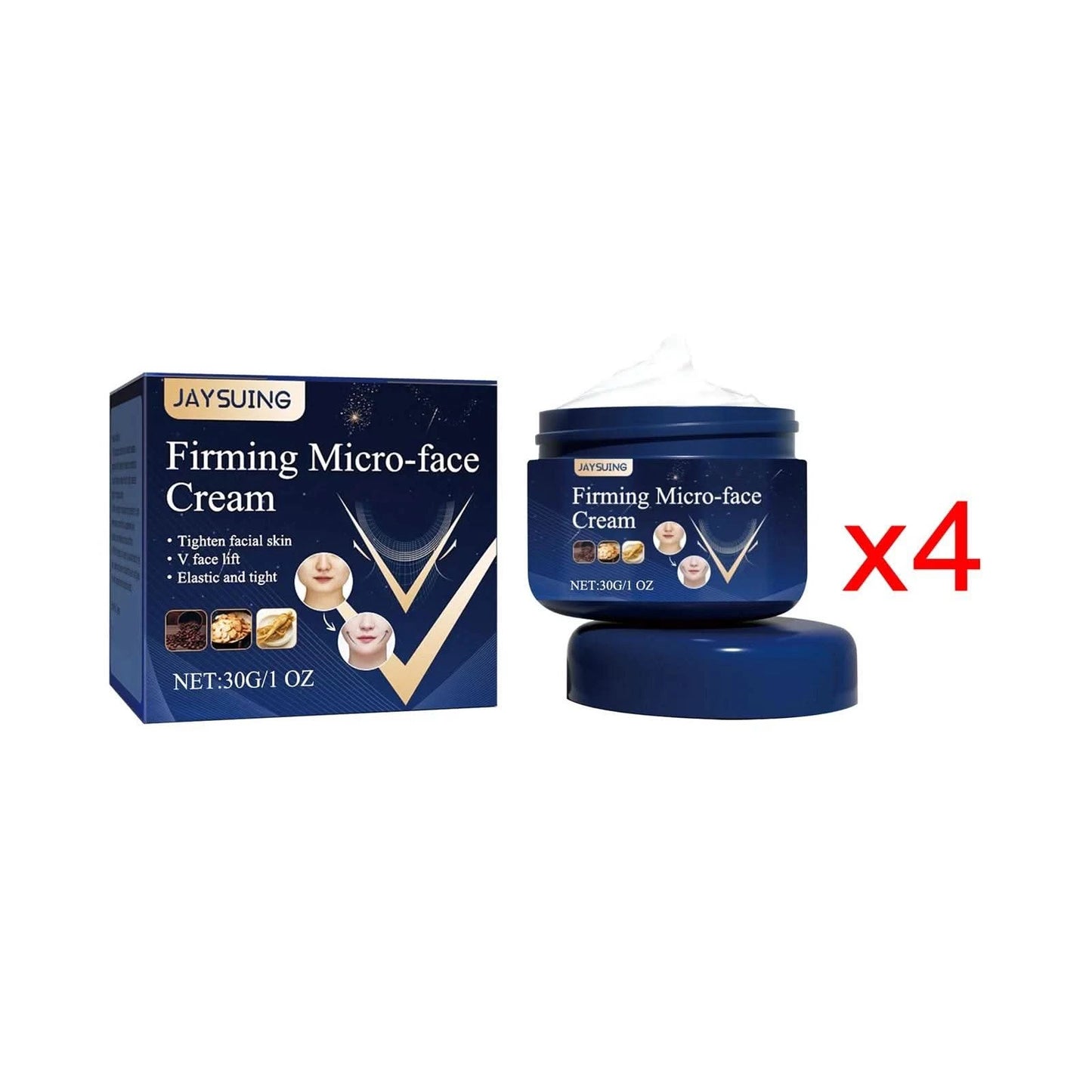 Anti-Wrinkle Micro-face Cream Moisturizer Nourishing Skin Improve Anti-aging Fade Fine Lines V Face Firming Massage Cream - M & M Global