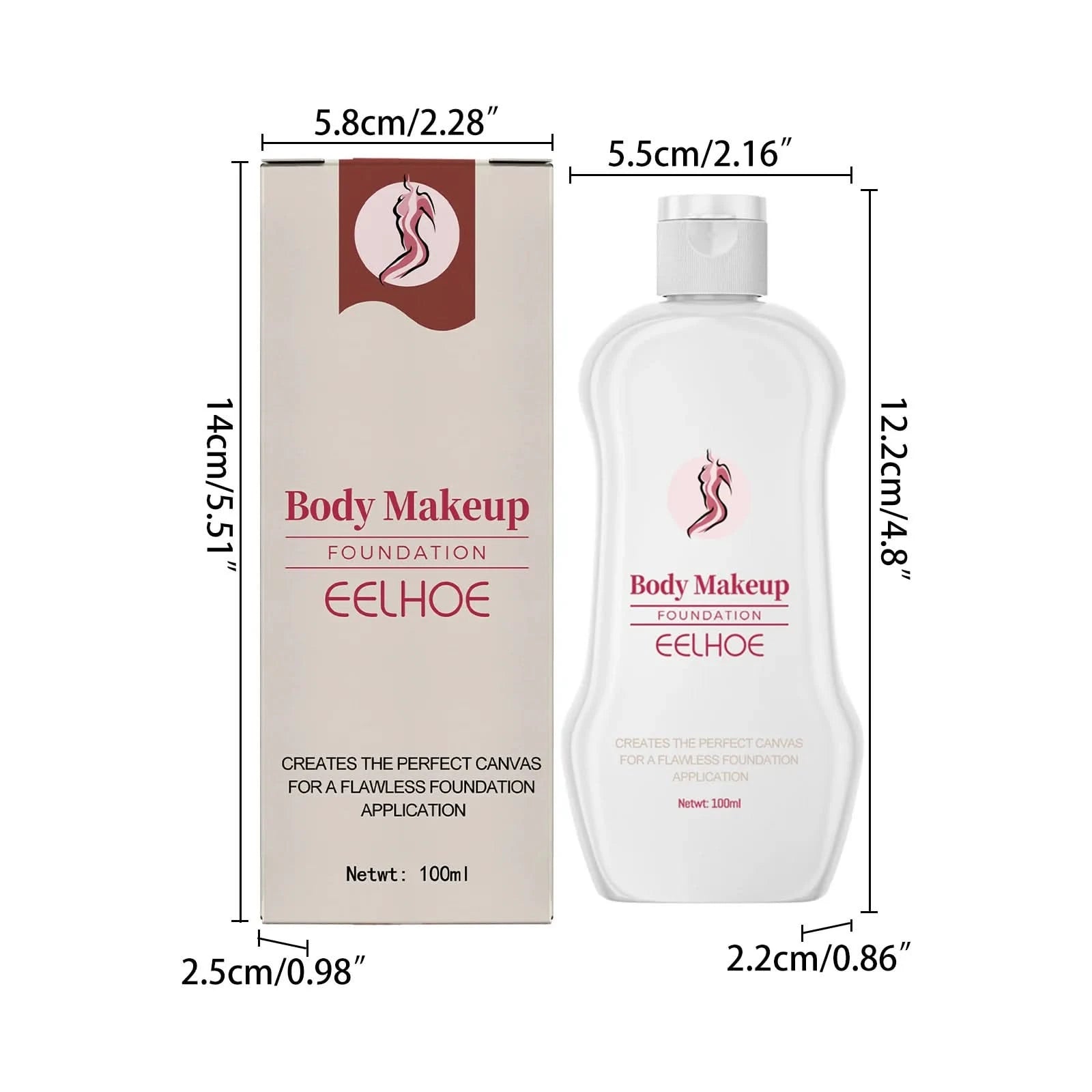 Eelhoe Body Makeup Liquid Foundation Lightening Skin Spots Tattoo Defects Natural Setting Moisturize Lasting Foundation Make Up - M & M Global