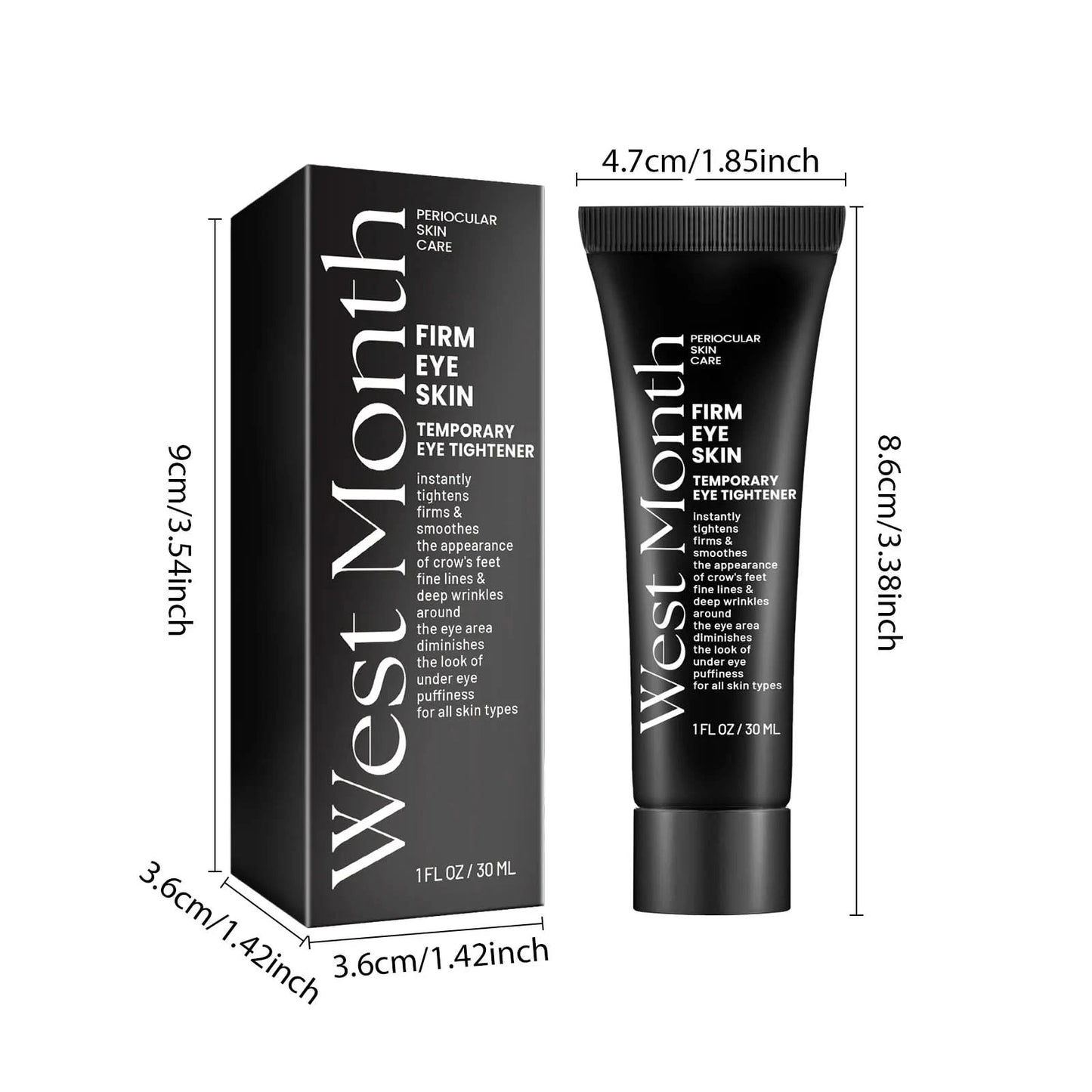 West Month Anti-aging Eye Cream Fade Fine Line Reduce Under Eye Bags Remove Dark Circles Hydrating Firming Lifting Eye Cream - M & M Global
