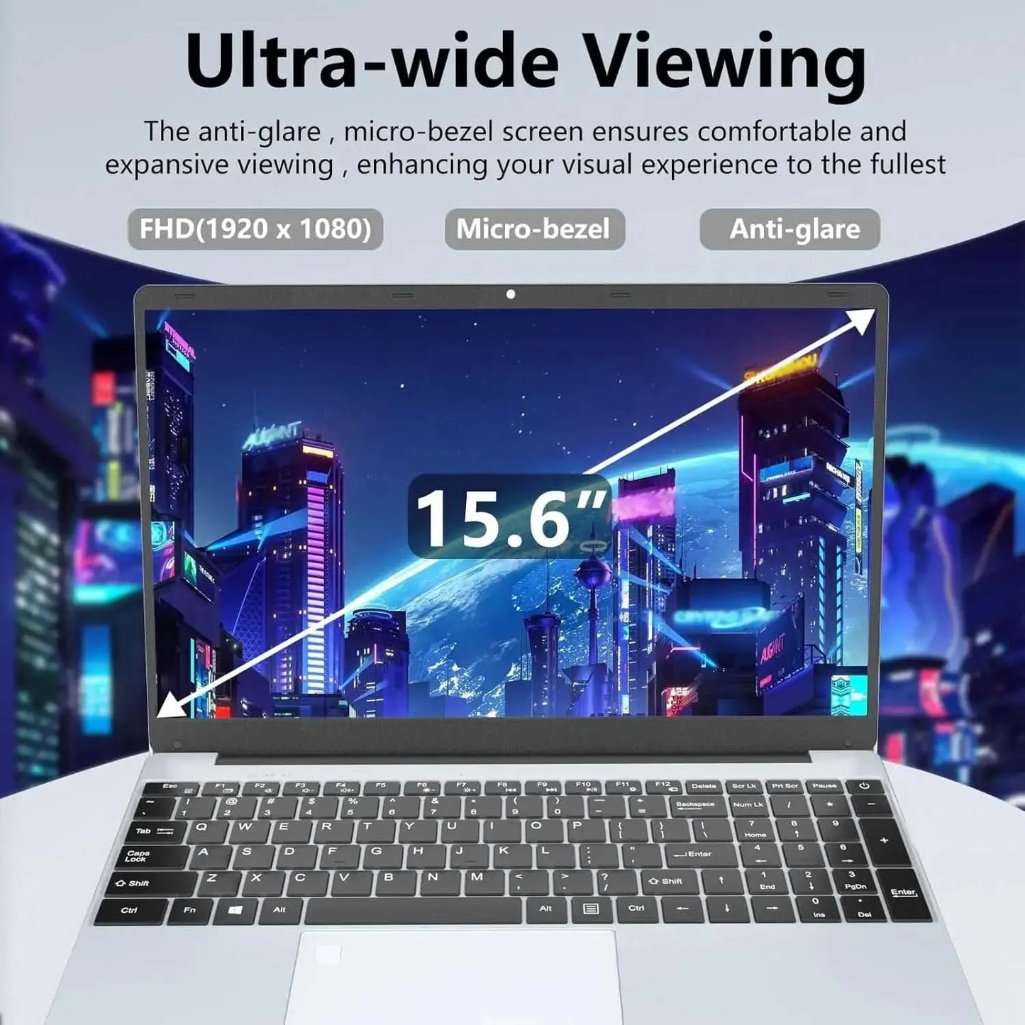15.6 inch Portable i7 Laptop Fingerprint Unlock Notebook 16GB 1TB Windows 11 Gaming Laptops Computer Intel i7-8500Y Notebook PC