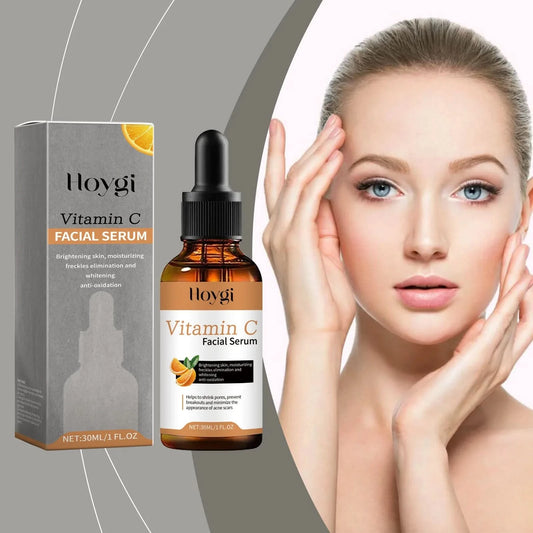 Hoygi 30ml Vitamin C Glowing Facial Serum Dark Spots Remover Melanina Moisturizing Nourish Brightening Facial Repair Skin Serum - M & M Global