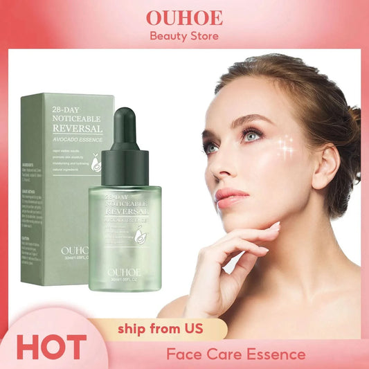 Avocado Essence Softening Moisturizing Hydrating Promote Skin Elasticity Brighten Exfoliate Reduce Clogged Acne Face Care Serum - M & M Global
