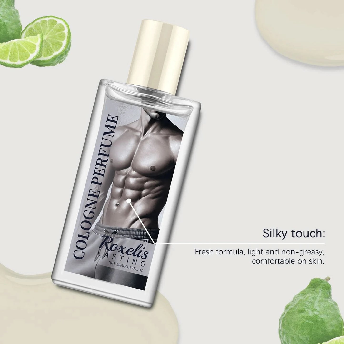 Roxelis 50ml Cologne Pheromone Men Perfume Spray Charming Elegant Cologne Odor Remove Dating Flirt Atmosphere Glamour Perfume - M & M Global
