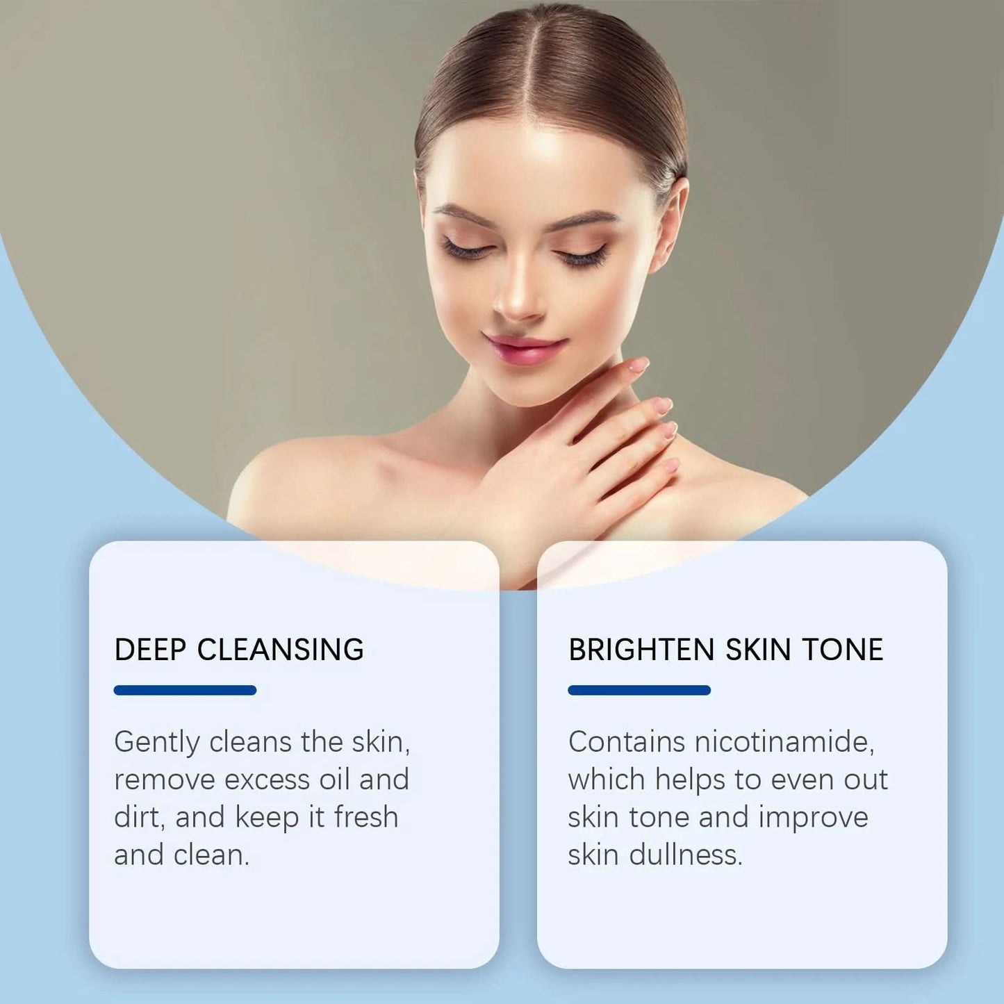 Oceaura Niacinamide Body Soap Bar Gentle Cleaning Dirts Improve Dullness Balance Skin Tone Smoothing Glowing Body Cleaning Soap - M & M Global