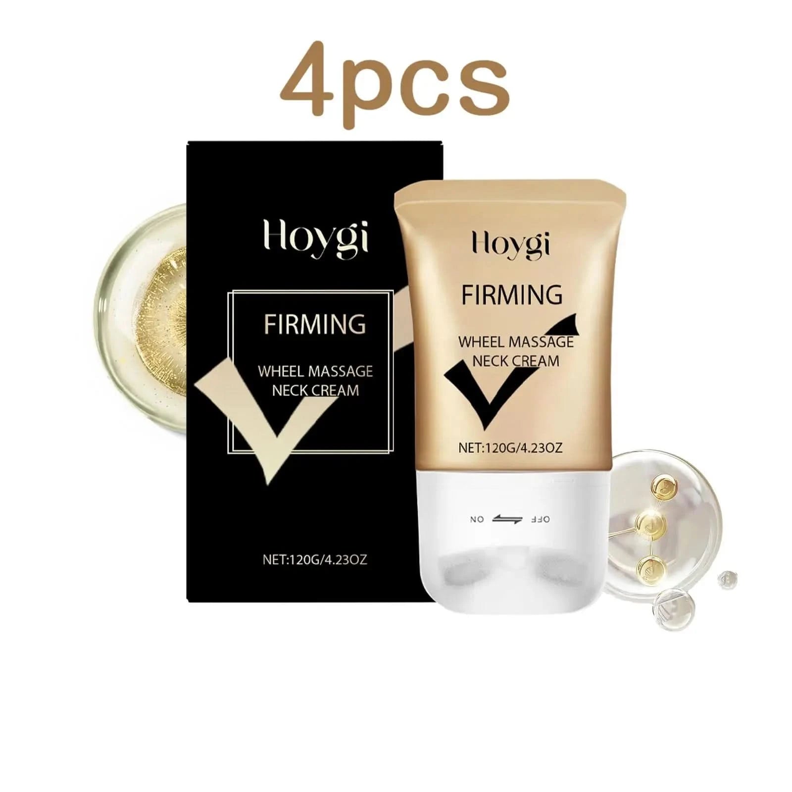 Hoygi 120g Neck Firming Roller Cream Eliminate Neck Fine Lines Moisturizing Shaping Beauty Neck  Remove Double Chin Roller Cream - M & M Global