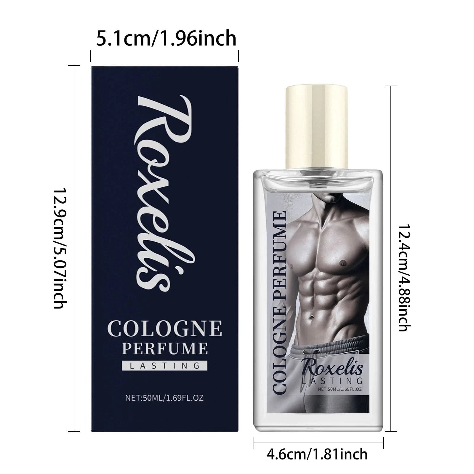 Roxelis 50ml Cologne Pheromone Men Perfume Spray Charming Elegant Cologne Odor Remove Dating Flirt Atmosphere Glamour Perfume - M & M Global