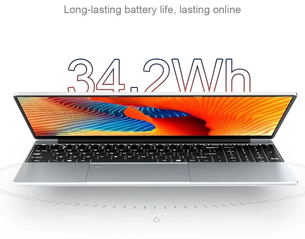 15.6 inch Portable i7 Laptop Fingerprint Unlock Notebook 16GB 1TB Windows 11 Gaming Laptops Computer Intel i7-8500Y Notebook PC