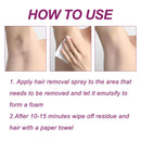 Oceaura Hair Removal Spray Painless Quick Smoothing Skin Silky Beauty Body Delay Growth Hair Removal Mist for Armpit Leg Bikini - M & M Global
